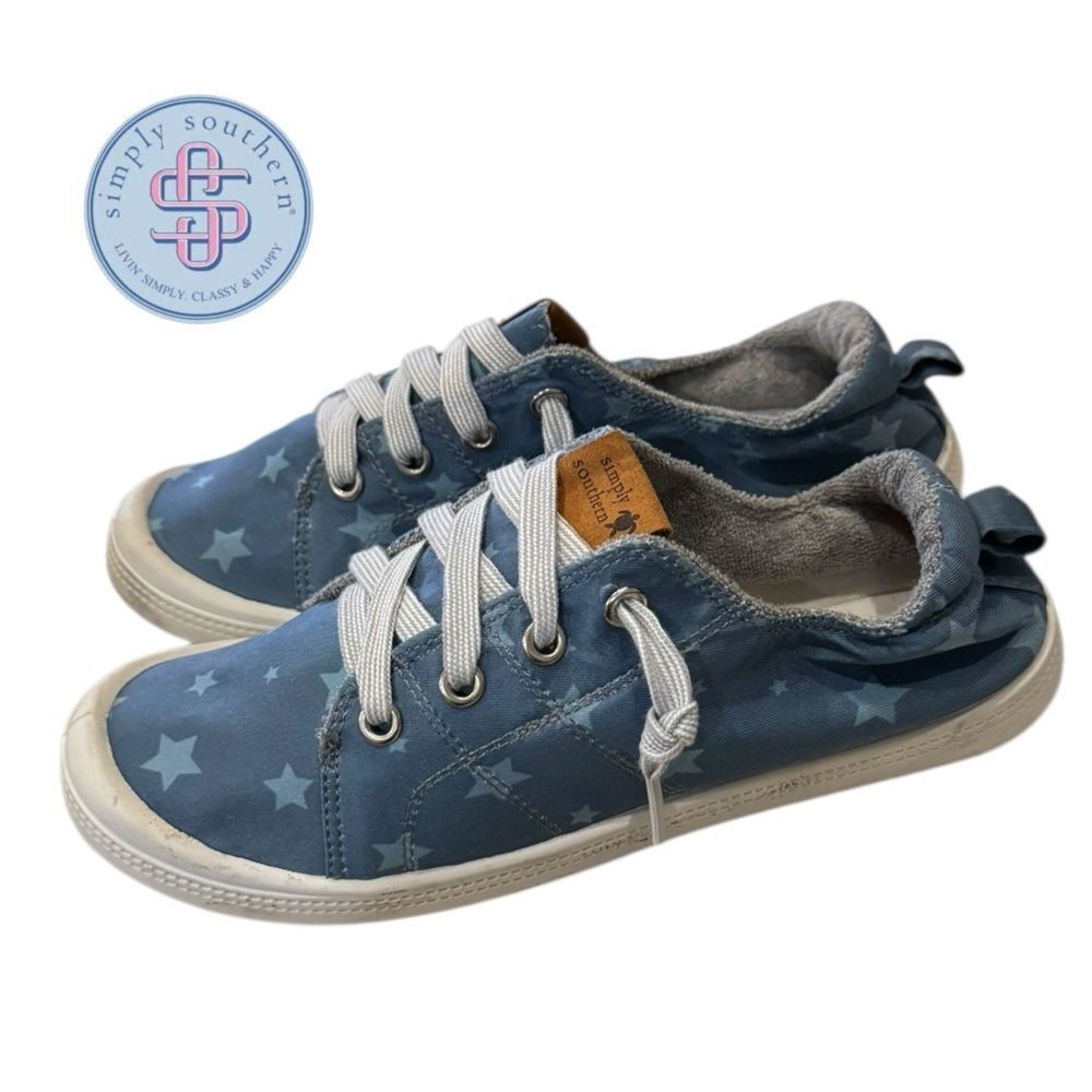 Simply Southern Women’s Easyslip Blue Star Sneakers 6